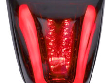 Achterlicht DMP LED tube E-KEUR rand zwart glans/smoke glas >2018 primavera