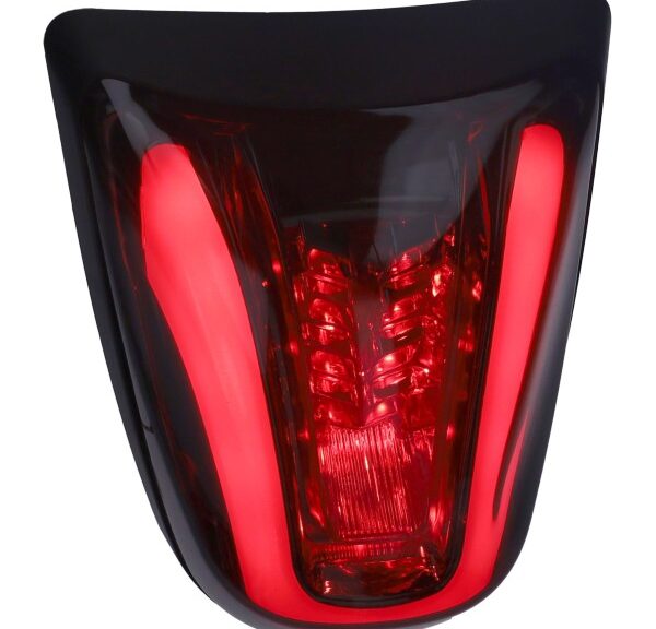 achterlicht DMP led tube E-keur rand mat zwart/smoke glas >2018 primavera