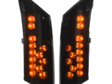 Knipperlichtset DMP LED matrix oplopend achter smoke — geschikt voor Piaggio