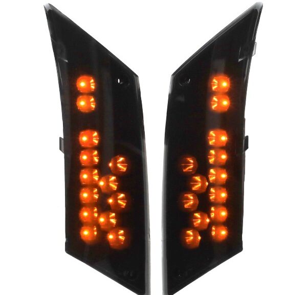 knipperlichtset DMP led matrix oplopend achter smoke piaggio