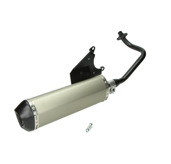 uitlaat jamarcol ovaal euro-2 (model Akrapovic) alu/zwart zip 4t