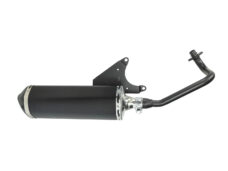 Uitlaat jamarcol ovaal (model Akrapovic) zwart/zwart LX 4t-2v