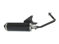 Uitlaat jamarcol ovaal E2 (model Akrapovic) zwart/zwart LX 4t-2v