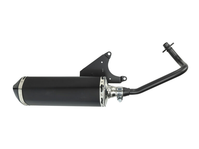 Uitlaat jamarcol ovaal E2 (model Akrapovic) zwart/zwart LX 4t-2v