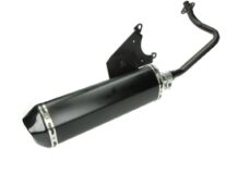 Uitlaat jamarcol ovaal (model Akrapovic) zwart/zwart LX 4t-4v