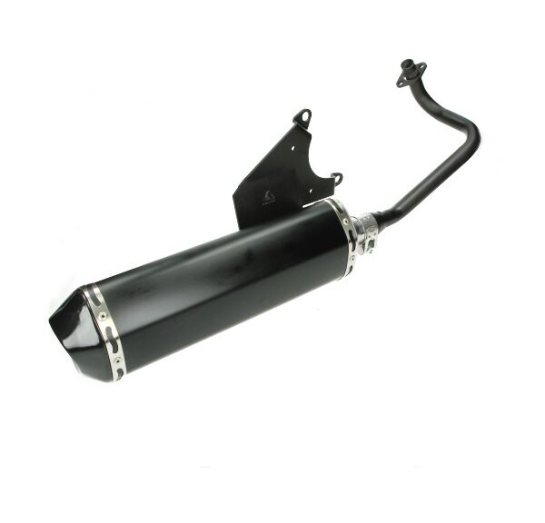 Uitlaat jamarcol ovaal (model Akrapovic) zwart/zwart LX 4t-4v