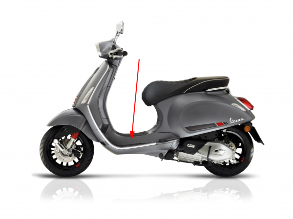Treeplank Piaggio origineel grijs — geschikt voor Piaggio Titanio 707