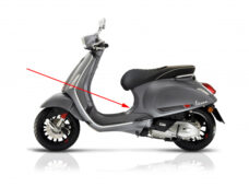 Klep Piaggio origineel bodyscherm grijs — geschikt voor Piaggio Titanio 707