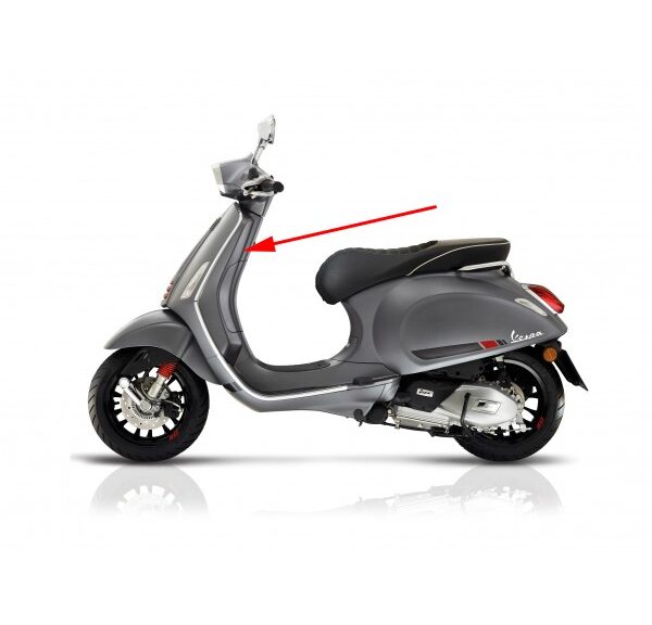beenschild Piaggio origineel grijs titanio 707/C sprint sport 1b003620000hq