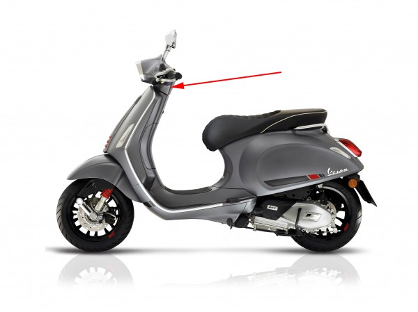 stuurkap Piaggio origineel onder grijs titanio 707/C sprint sport 1b001231000hq