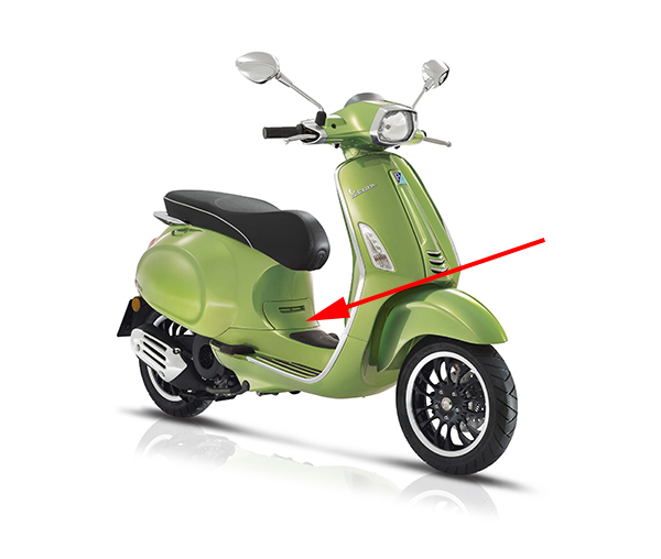 Klep Piaggio origineel bodyscherm groen — geschikt voor Piaggio Metallic 341