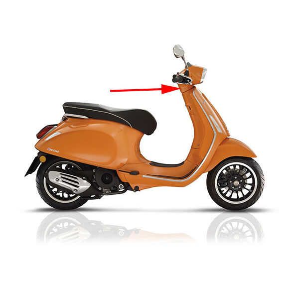 Stuurkap Piaggio origineel onder oranje — geschikt voor Piaggio 890