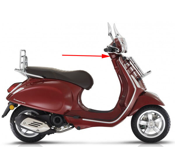 Stuurkap Piaggio origineel onder rood — geschikt voor Piaggio Metallic 880