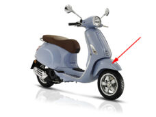 Piaggio original blå forskærm — passer til Piaggio 279