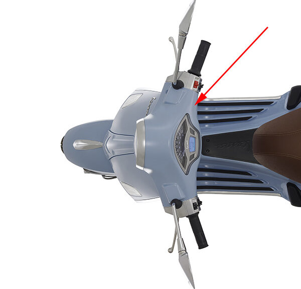Stuurkap Piaggio origineel onder blauw — geschikt voor Piaggio 279