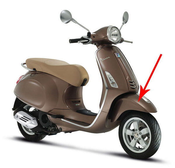 Voorspatbord Piaggio origineel — geschikt voor Piaggio Bruin 129