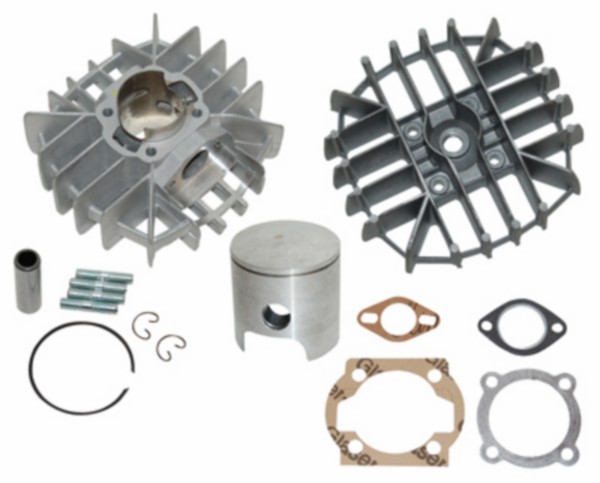 cilinder met kop airsal aluminium nikasil 46mm condor