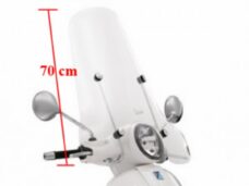 windscherm Piaggio origineel hoog + bevestigingsset tot 2022 70cm gt 200cc