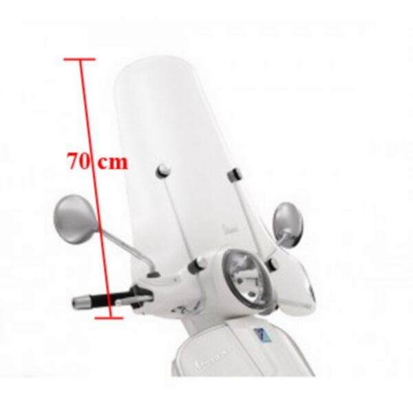 windscherm Piaggio origineel hoog + bevestigingsset tot 2022 70cm gt 200cc