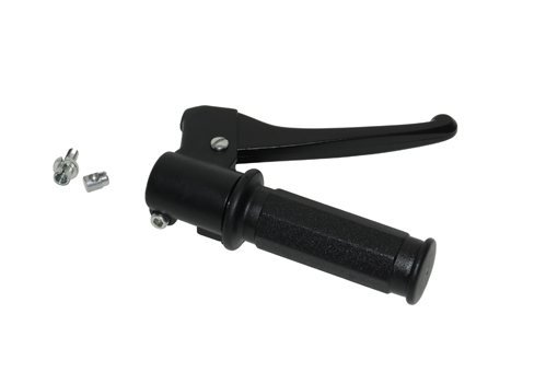 Gas / remhendel pvc zwart ciao