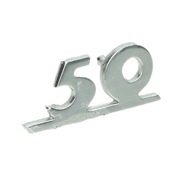 Logo klik woord [50] 3.5cm aluminium — geschikt voor Vespa
