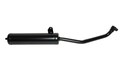 Uitlaat tecno origineel model 25km 23.5mm zwart ciao mix