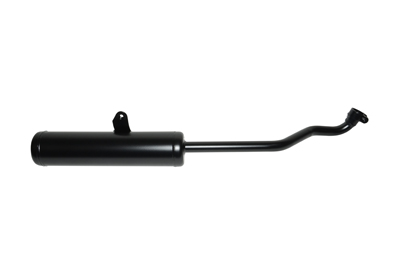 Uitlaat origineel model 25km 23.5mm zwart si mix