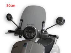 Windscherm Malossi met bevestigingsset smoke 50cm gts