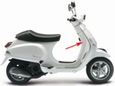 beenschild Piaggio origineel wit monte 544 vespa S 65711800br