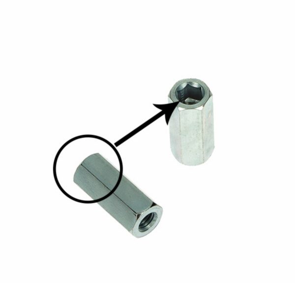 uitlaatmoer hoog m6x25mm primavera