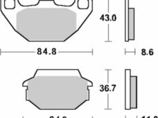 remblokset sbs achter agility 16inch