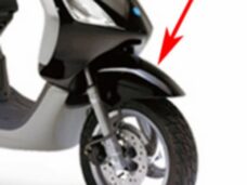 voorspatbord Piaggio origineel zwart lucido 94 fly 6002930090