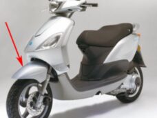 voorspatbord Piaggio origineel zilver exca. 738 fly 60029300f2