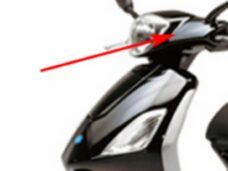 stuurkap Piaggio origineel zwart lucido 94 fly 6527410090