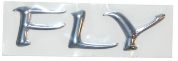 sticker Piaggio origineel links/rechts achter 3d chroom fly 655432