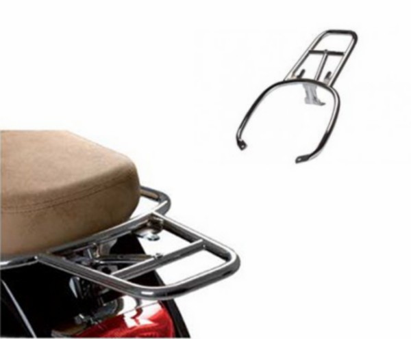 achterdrager Piaggio origineel topkoffer vast chroom vespa lx