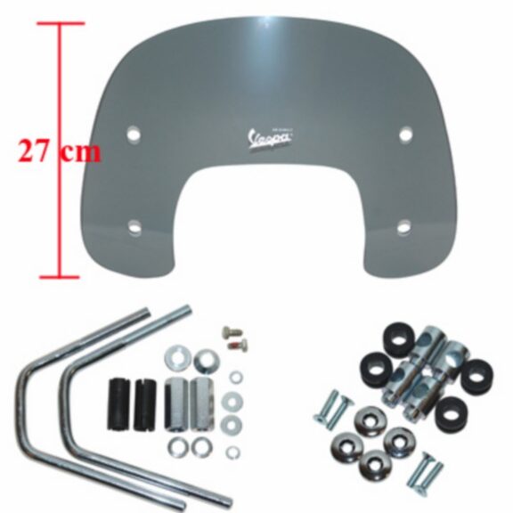 windscherm Piaggio origineel met bevestigingsset laag 27cm smoke vespa S 672305