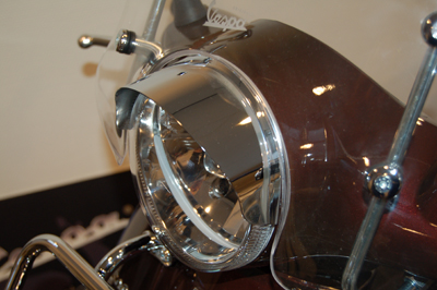 Luifel koplamp (losse luifel 41336) chroom — geschikt voor Vespa LX