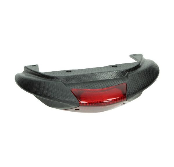 achterspoiler compleet model origineel met achterlicht zwart zip sp