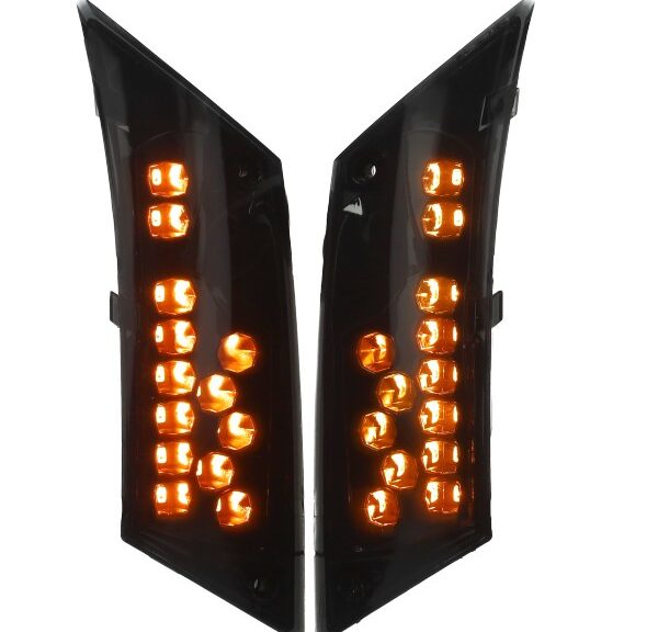 knipperlichtset DMP led SP (extra donker) achter zwart piaggio