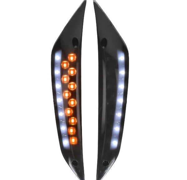 knipperlichtset DMP led SP met dagrijverlichting voor donker smoke piaggio