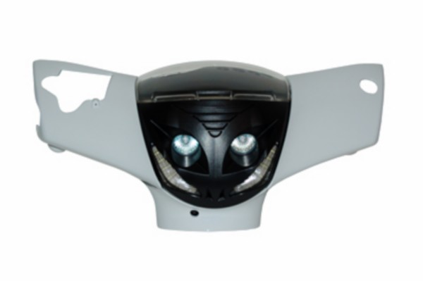 koplampunit DMP + ledverlichting zwart piaggio