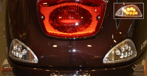Knipperlichtset DMP LED achter lxv — geschikt voor Vespa LX