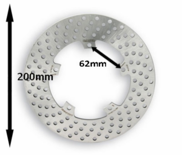 remschijf malossi mhr 5-gaats power voor 200mm lx