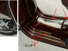 Sierstripset DMP + kapjes exclusive line chroom 9-delig lxv — geschikt voor Vespa LX