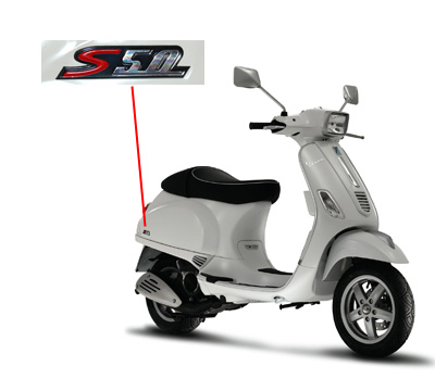 Sticker Piaggio origineel woord — geschikt voor Piaggio