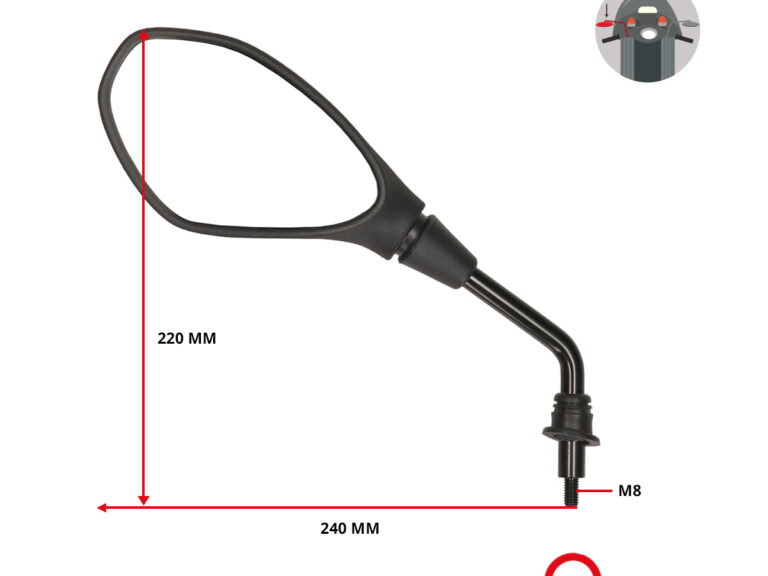 Spiegel Piaggio Origineel Links Fly New 2012 Cm180604