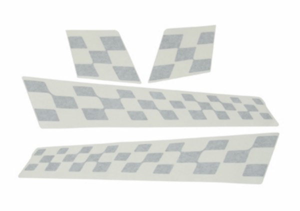 stickerset Piaggio origineel sport finish vlag zwart mat riva