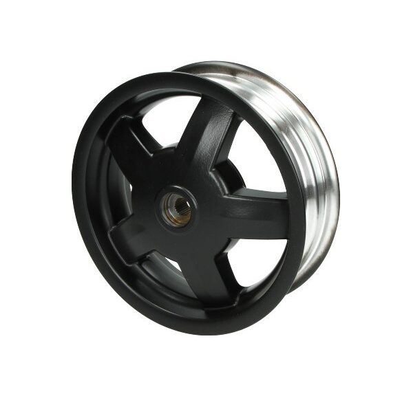 achterwiel Piaggio origineel 10 inch zwart mat lx