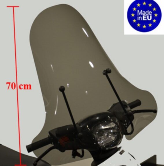 windscherm Regia met bevestigingsset (made in EU) hoog 72cm smoke zip2000